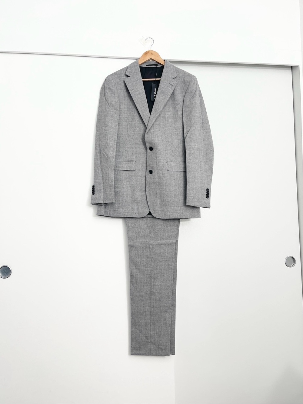 NWT Tie Bar Lakeshore Sport Suit Coat Blazer 40 Regular w Pants 32 w 34 L Wool